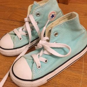 Aqua converse high tops